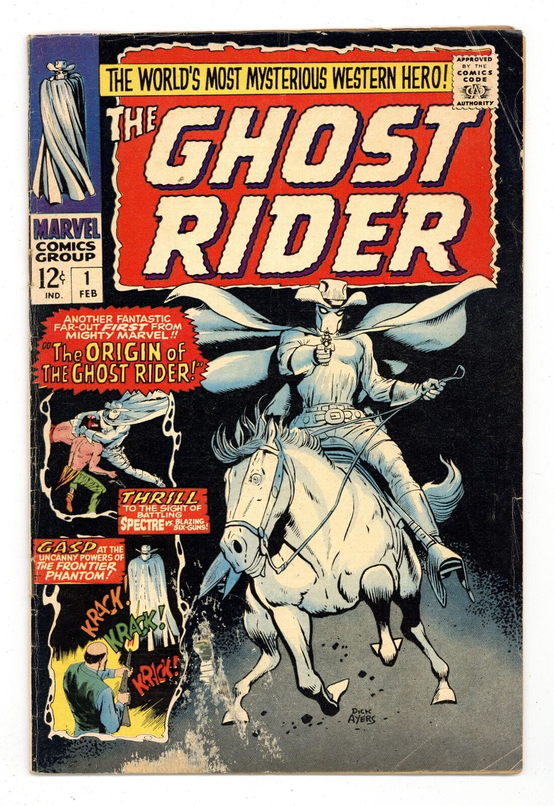 Ghost Rider #1 GD 2.0 1967 1st app. and origin Ghost Rider Carter Slade