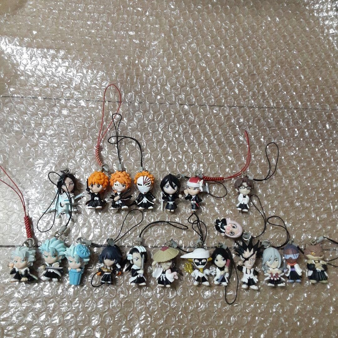 BLEACH Figure Lot Goods Anime Netsuke Strap 20 pieces Set From Japan Used Good