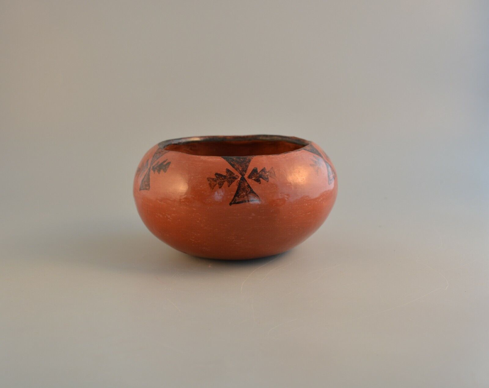 Old Vintage Maricopa Indian Painted Bowl Pot - 1940s