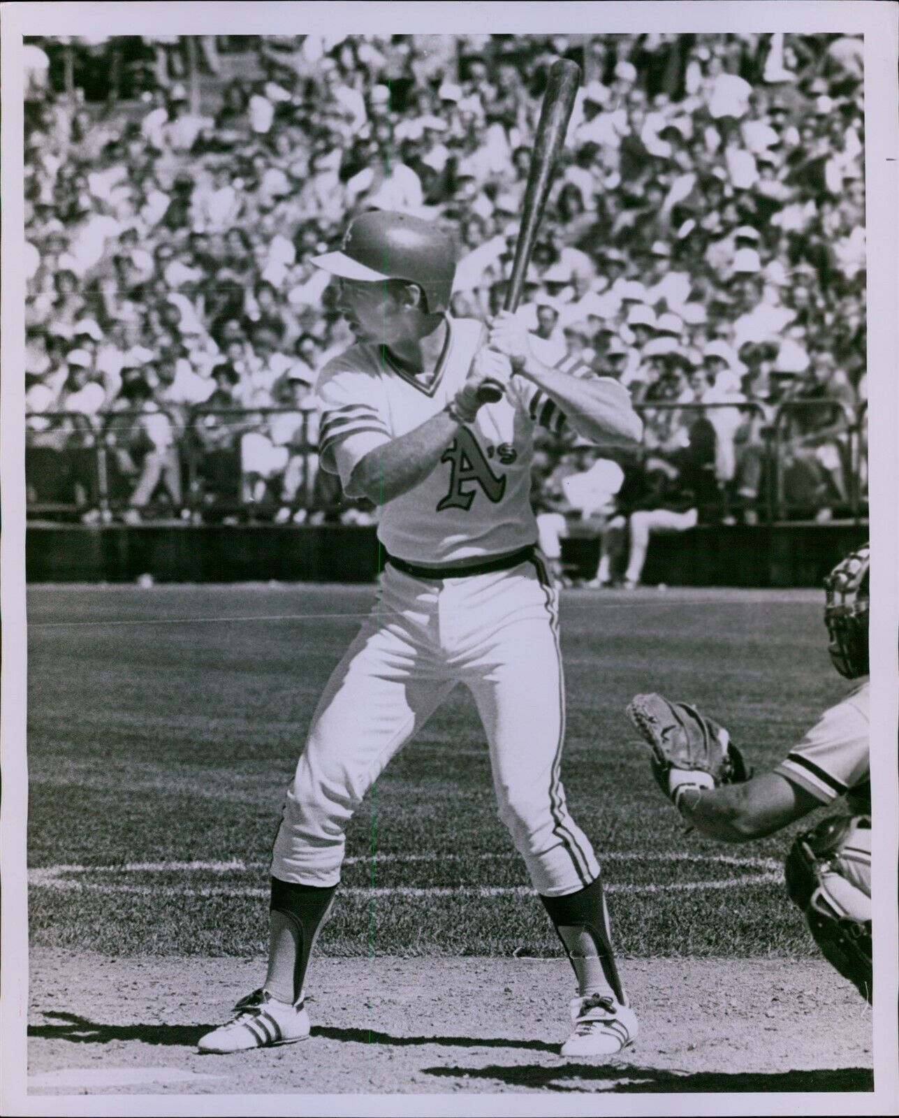 LG767 1981 Orig Russ Reed Photo KEITH DRUMRIGHT Oakland A\'s Infielder Baseball