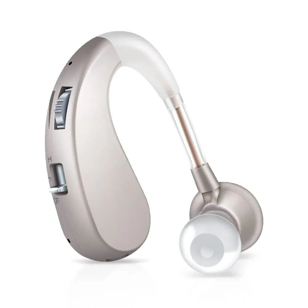 Britzgo Hearing Aids,Noise Cancelling by Digital Chip,Rechargeable Silver-1 