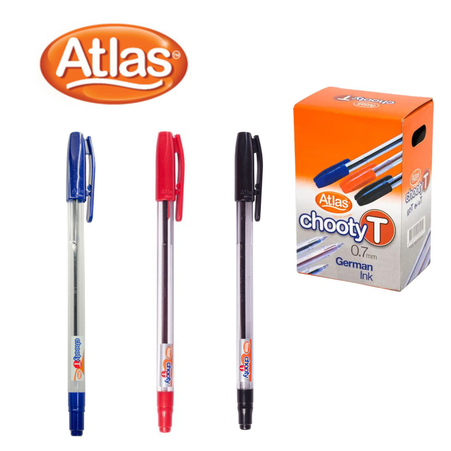 Ballpoint Pen School Accessories Office Writing Pen 3 pack Atlas 