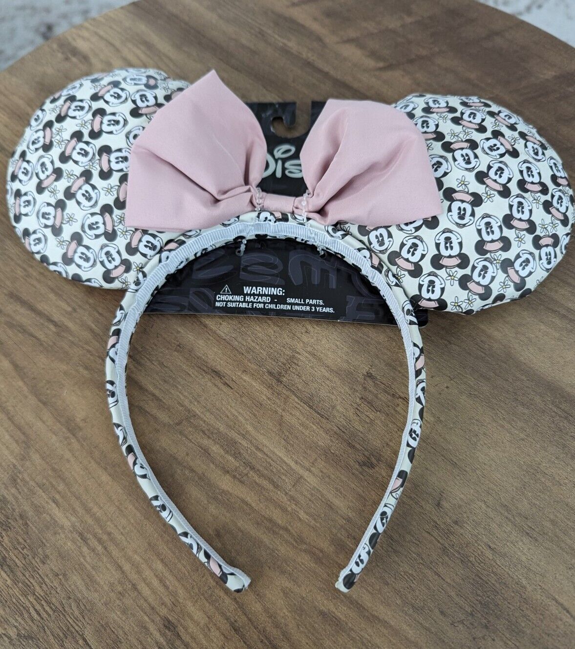 NEW Aldi Exclusive Disney Ears Mickey Mouse 2024 Pink Bow & Minnie Mouse Print