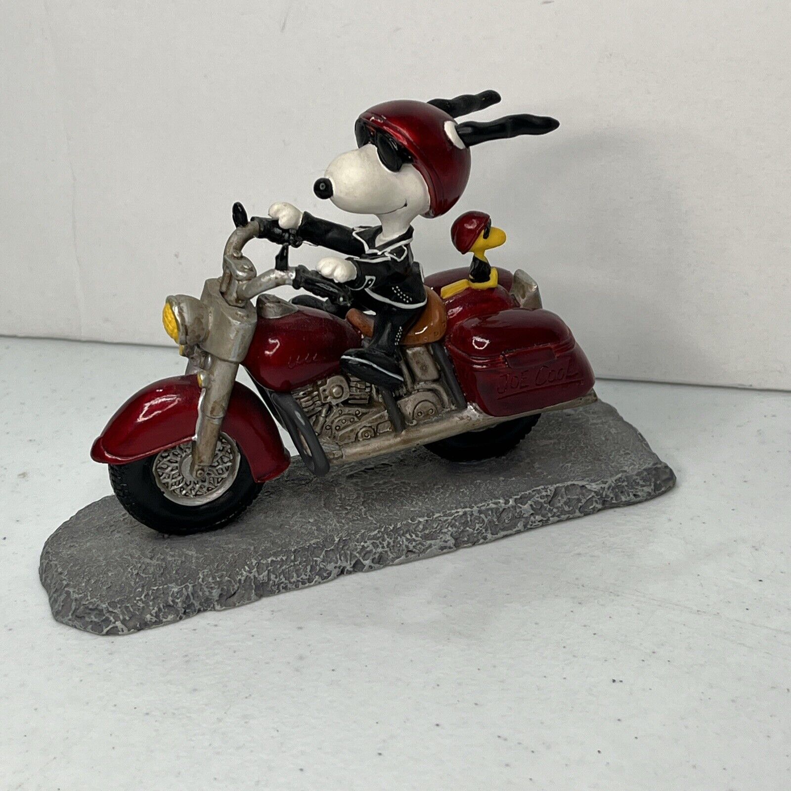 Peanut Collections Joe Cool on Motorcycle Woodstock Snoopy Westland No. 8224