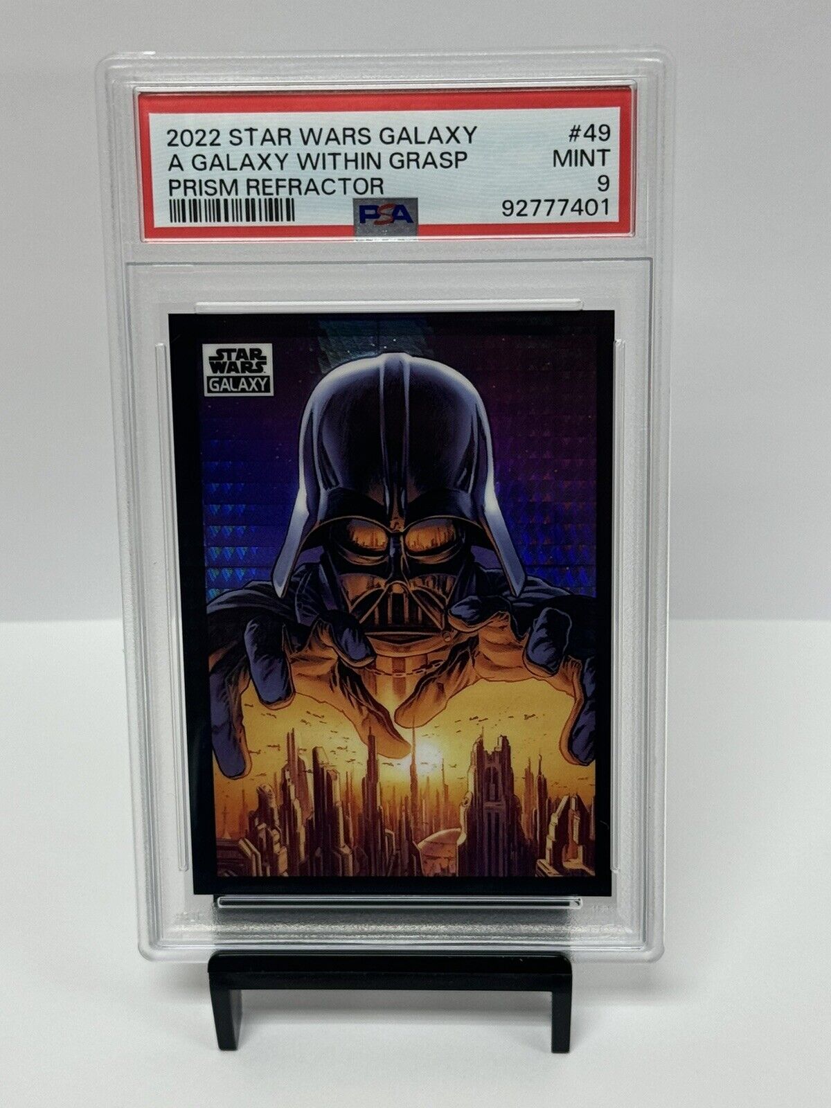 2022 Topps Star Wars Galaxy A Galaxy Within Grasp PRISM REFRACTOR /75 PSA 9🔥🔥