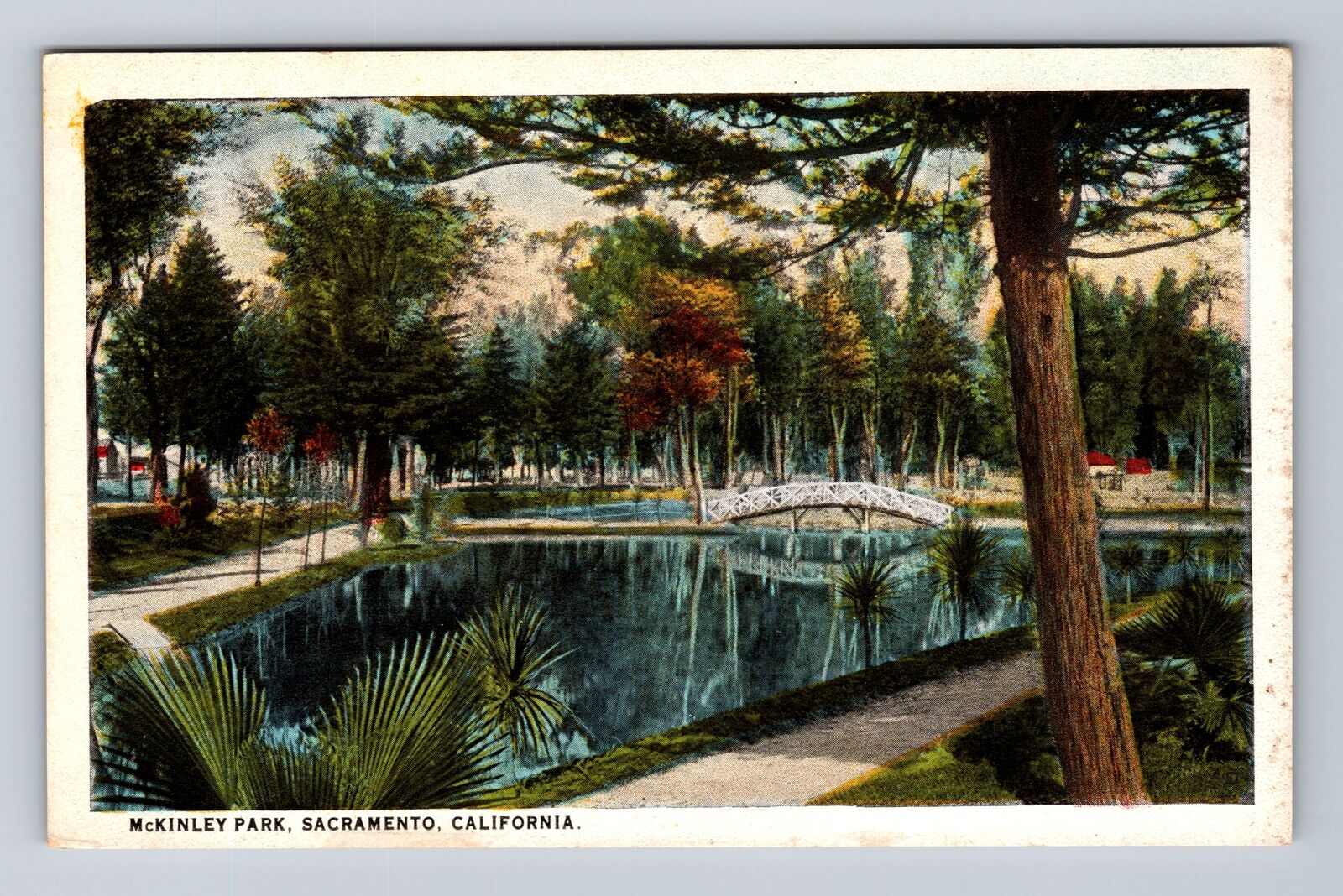 Sacramento CA- California, McKinley Park, Antique, Vintage Postcard