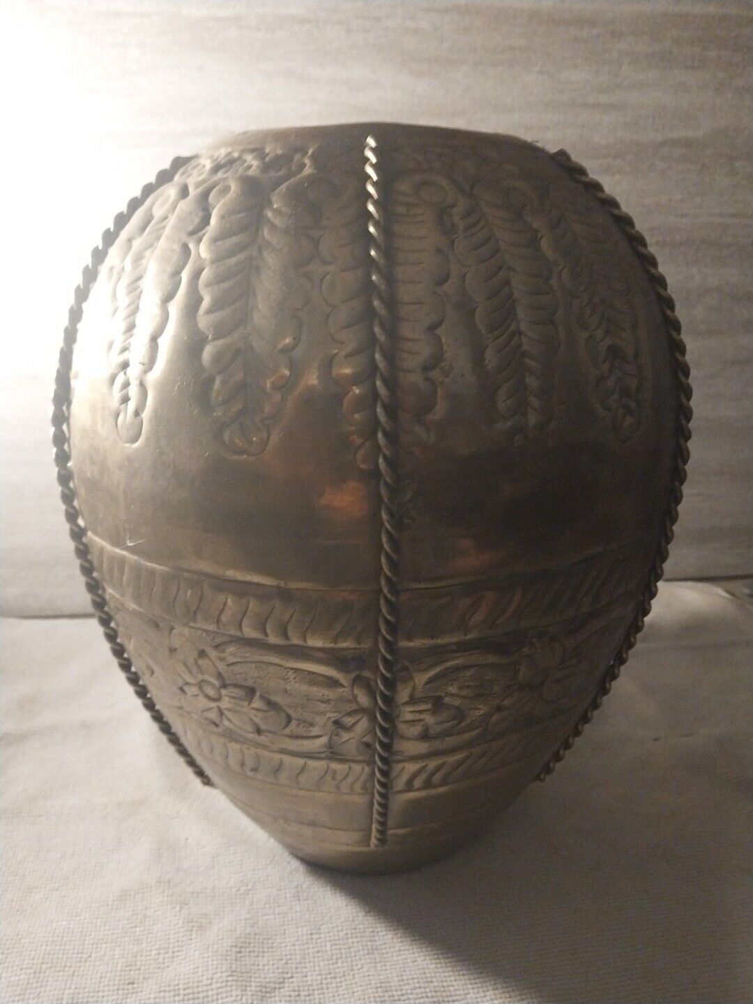 Hand Made Vintage Brass Vase From India