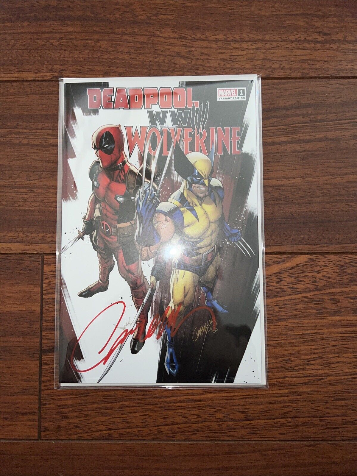 SDCC 2024 Deadpool Wolverine #1 A WWIII Variant Campbell Signed w/COA In Hand