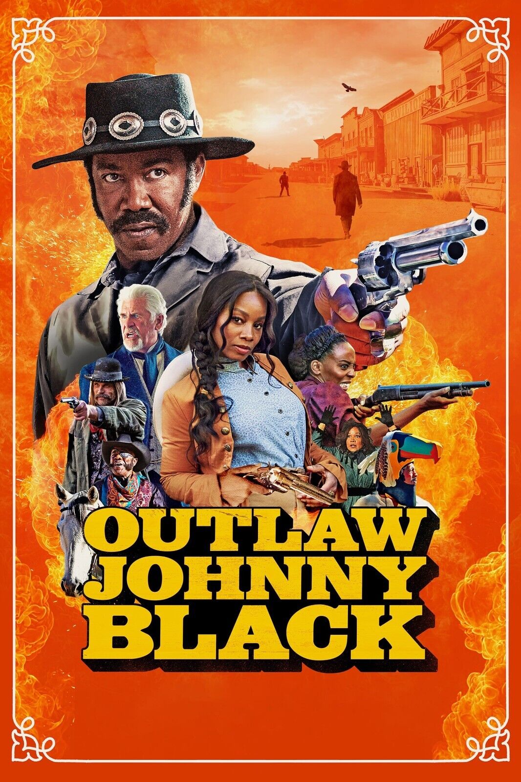 Outlaw Johnny Black Movie Poster 2023 - 11x17 Inches | NEW USA