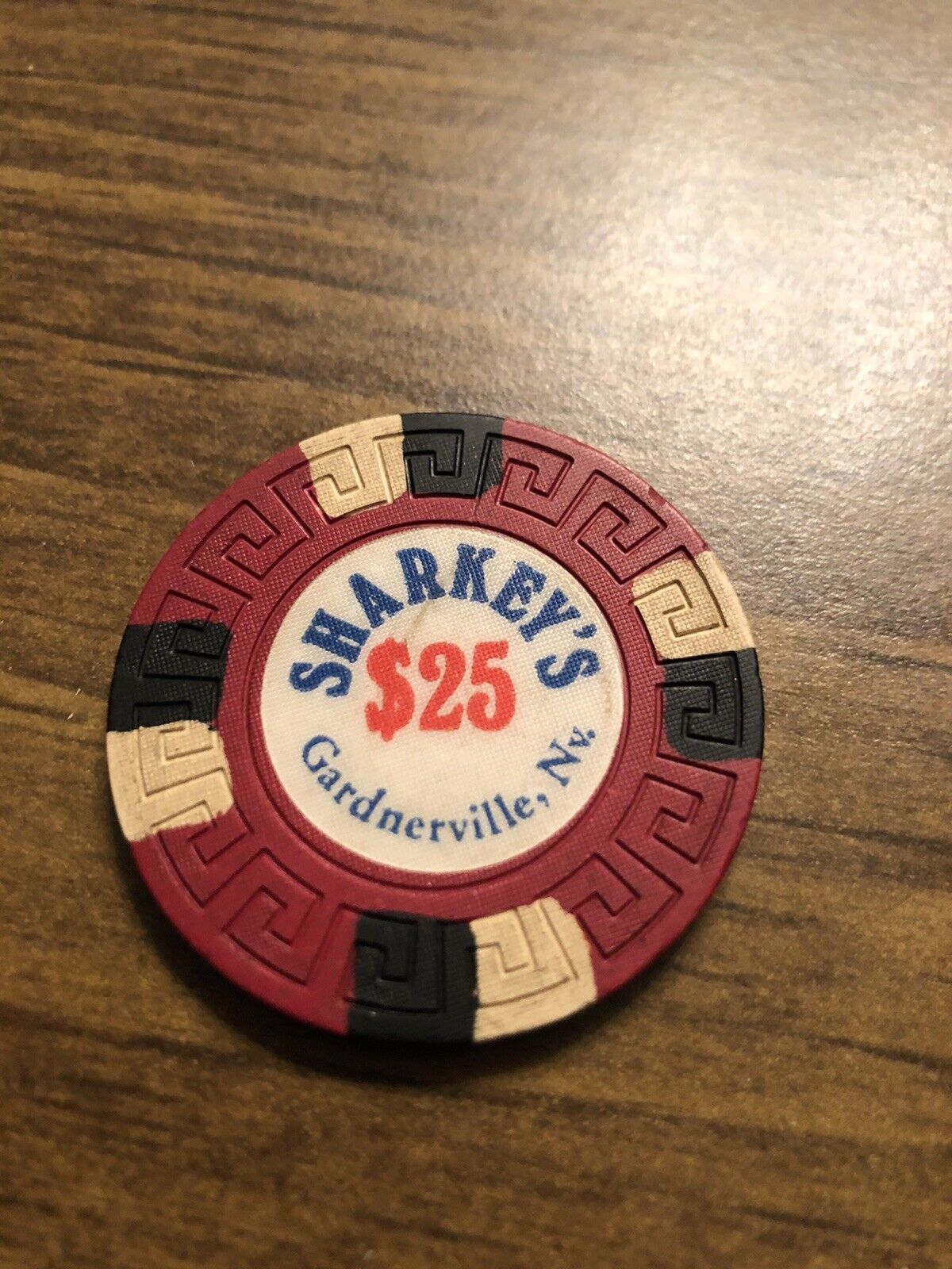 $25 sharkey's gardnerville nevada  casino chip super rare