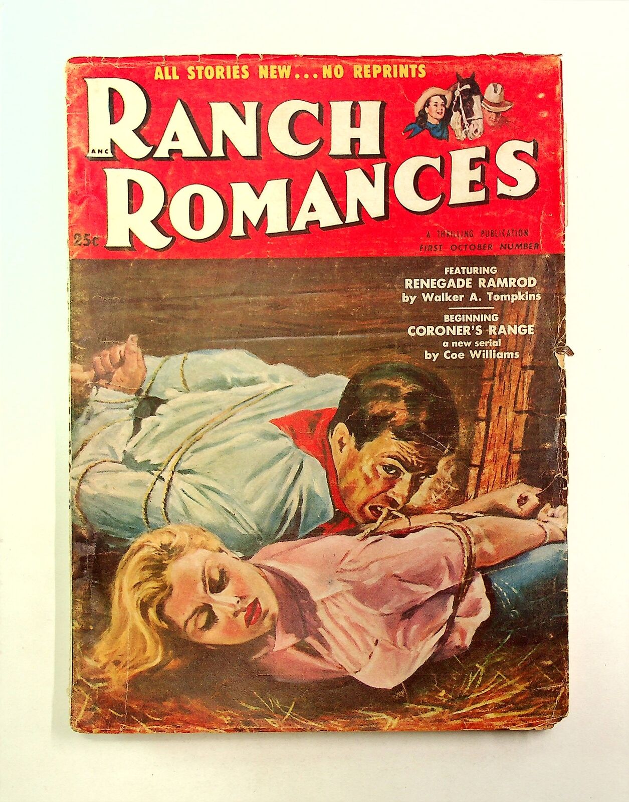 Ranch Romances Pulp Oct 1954 Vol. 187 #4 VG
