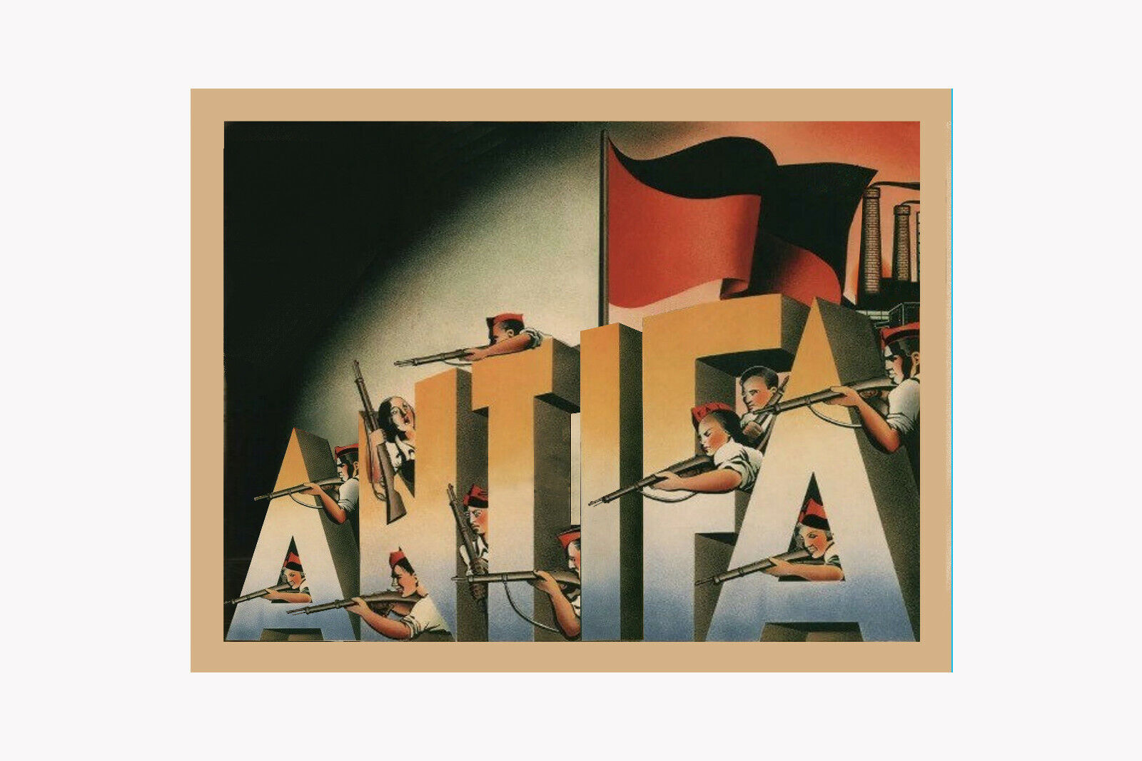 ANTIFA CNT-FAI Anti-Capitalist Poster - Active
