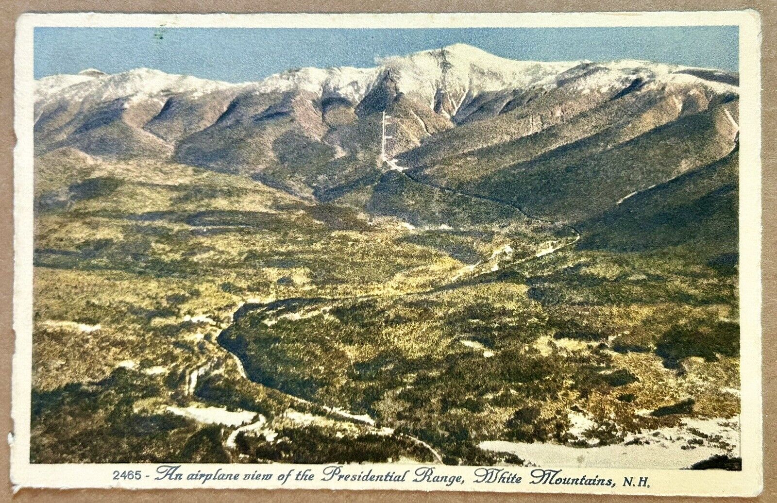 Presidential Range. White Mountains New Hampshire. NH. Vintage Postcard