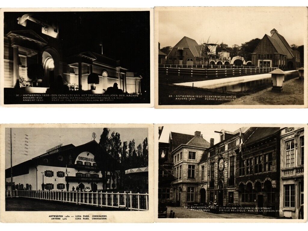 EXPO ANTWERP ANVERS BELGIUM 1930, 220 Vintage Postcards (L6969)