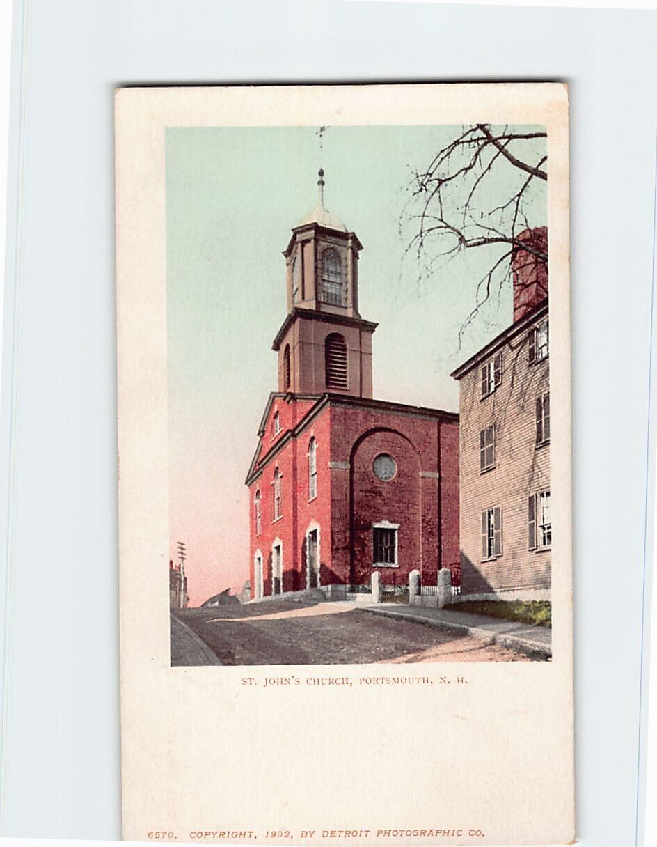 Postcard St. John's Church, Portsmouth, New Hampshire