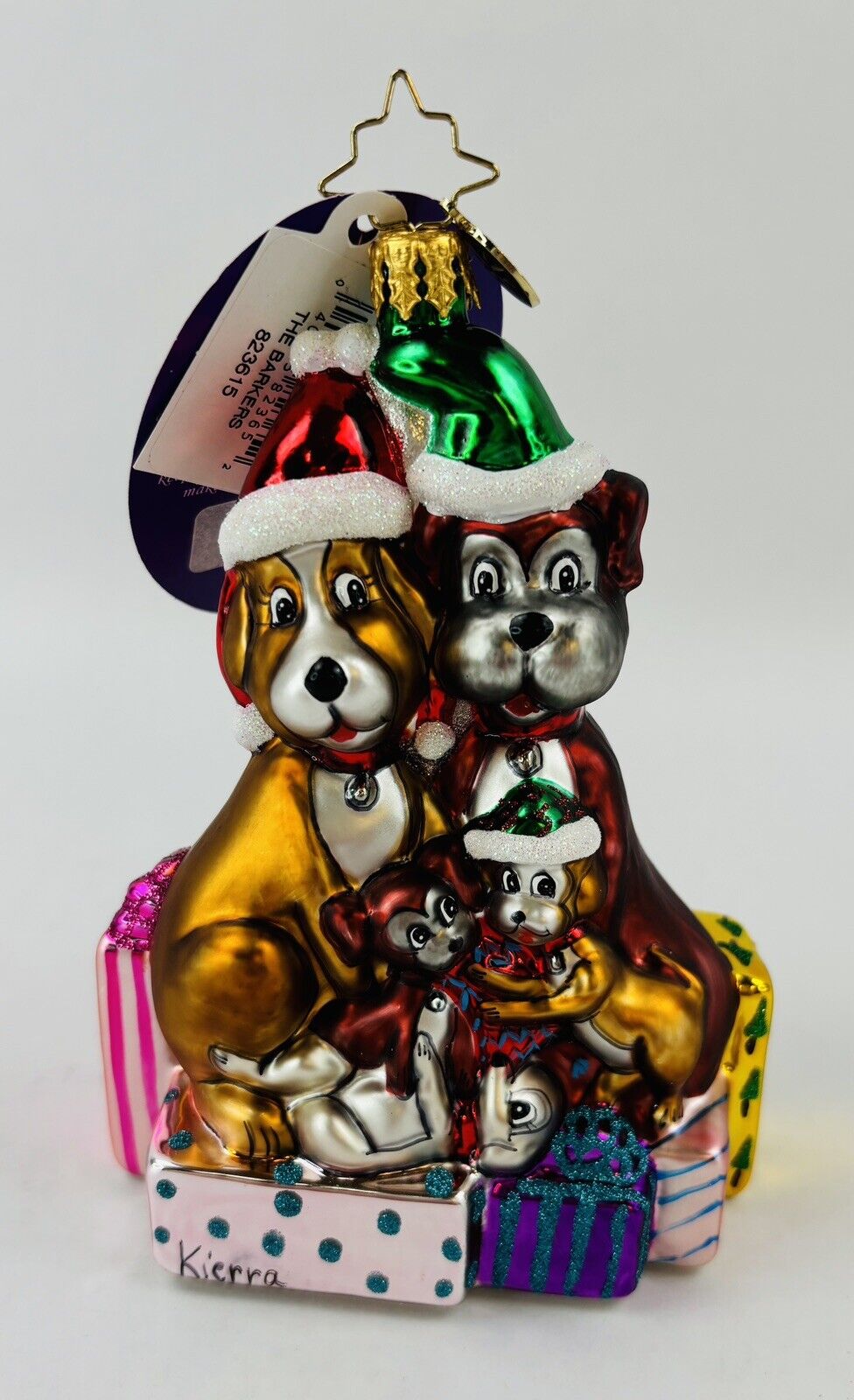 Christopher Radko Christmas Ornament MD Anderson Cancer Center “THE BARKERS”