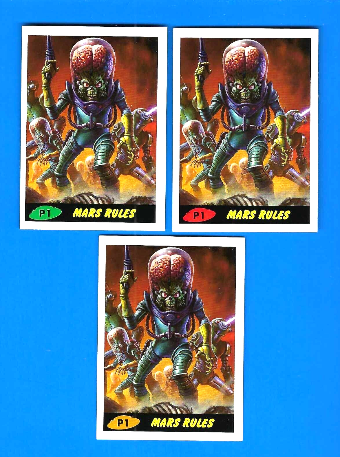 MARS ATTACKS OCCUPATION 2015 ALL 3 PROMO P1 COLOR VARIATIONS