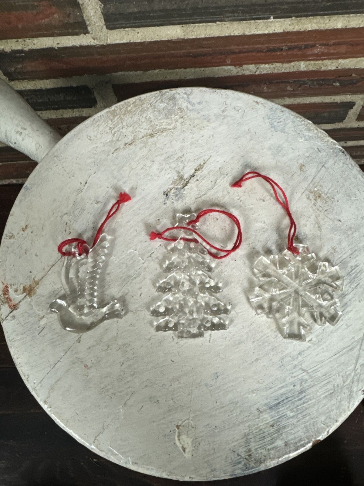 Vintage Waterford Crystal Glass Ornaments Set Tree Dove Snowflake Christmas Gift