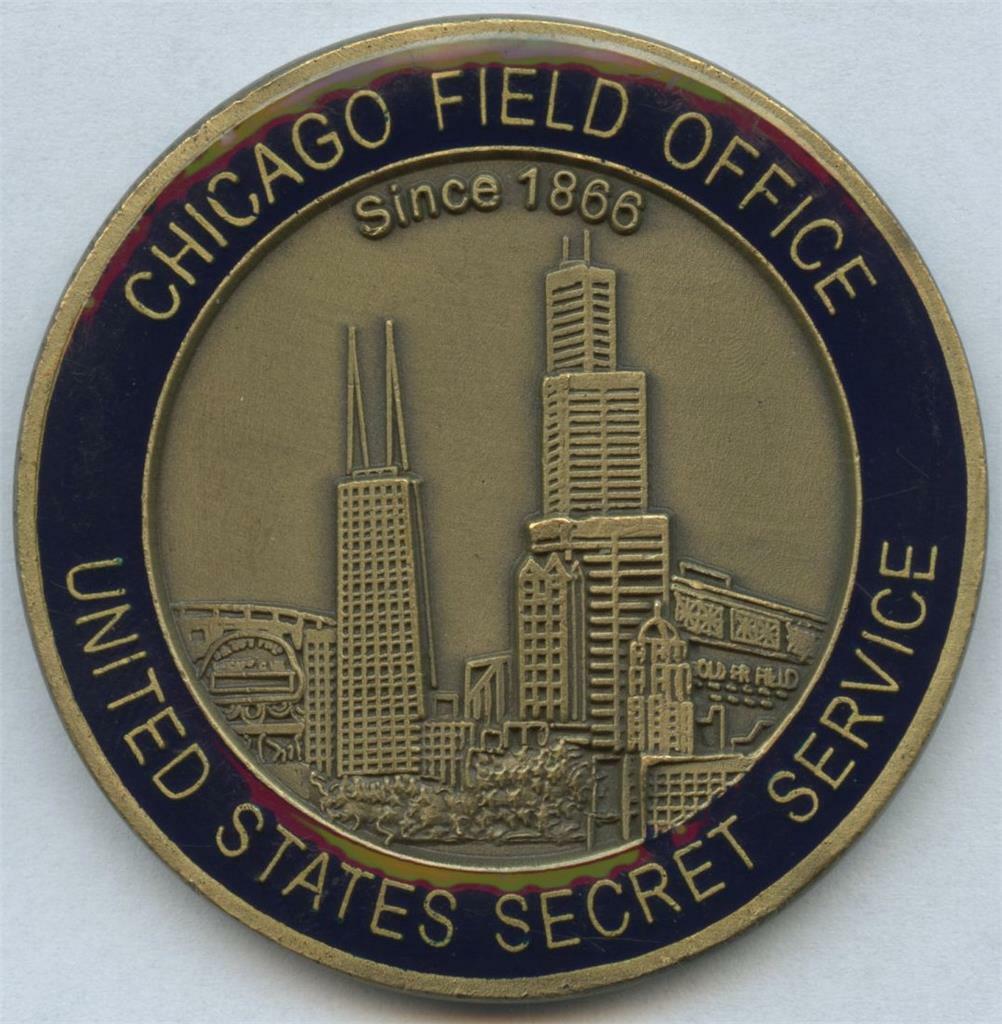 US Secret Service Agent Chicago Illinois Field Office Challenge Coin POTUS