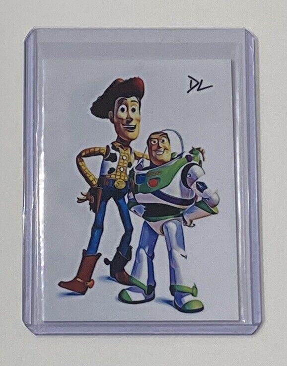 Woody & Buzz Limited Edition Artist Signed “Toy Story” Trading Card 4/10