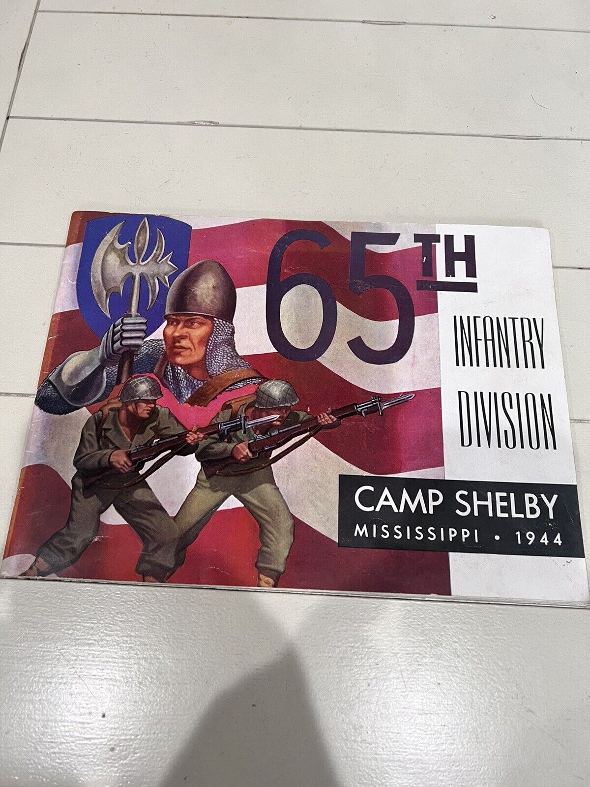 Rare Book 65th Infantry Division Camp Shelby Mississippi 1944 WW2 w/ Provenance