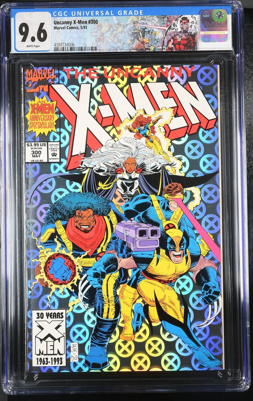 Uncanny X-Men #300 CGC 9.6 Near Mint+ • Jim Lee Custom Label • Marvel Comics 
