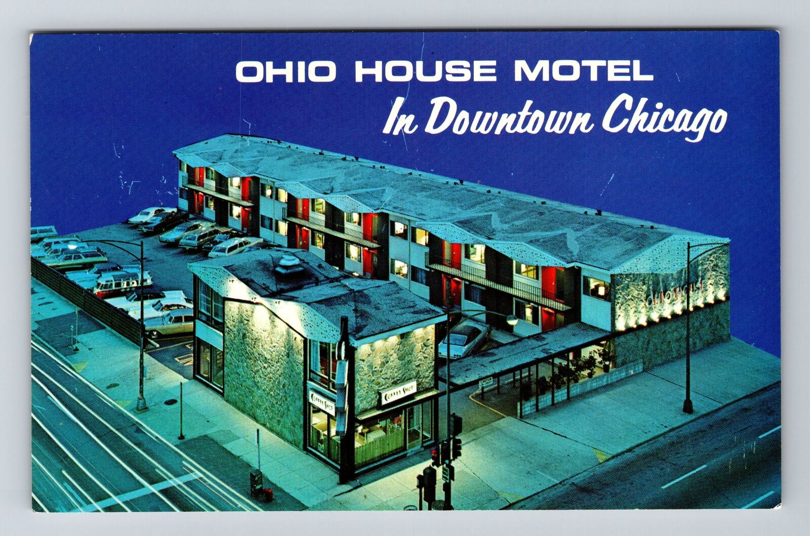 Chicago IL-Illinois, Ohio House Motel, Scenic View, Vintage Postcard