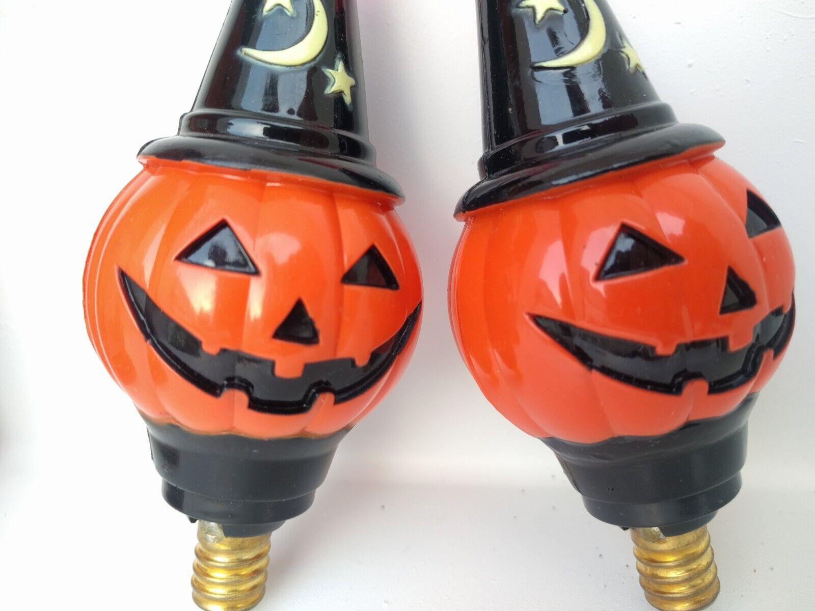 Christopher Radko Pumpkin Halloween Candolier 2 Replacement Bubble Light Bulbs