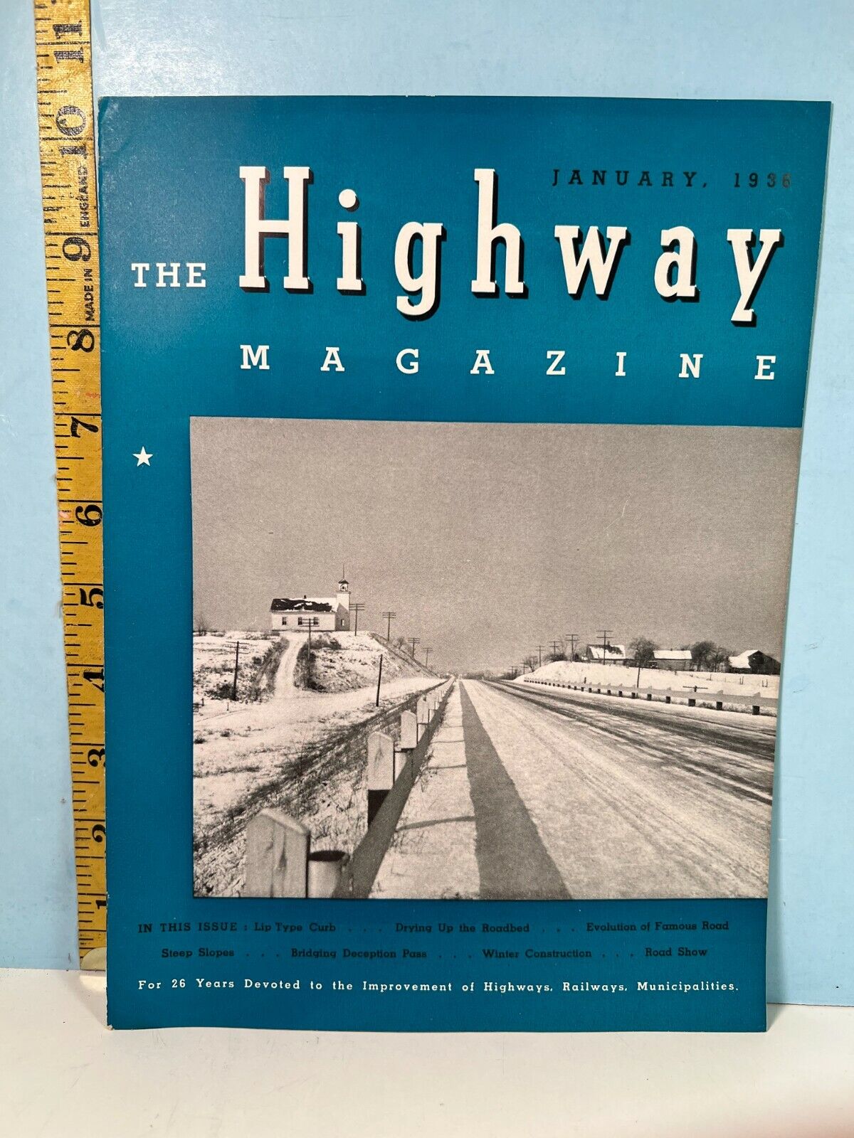 1936 Jan. The Highway Magazine - Highways, Railways & Bridges & Infrastructure