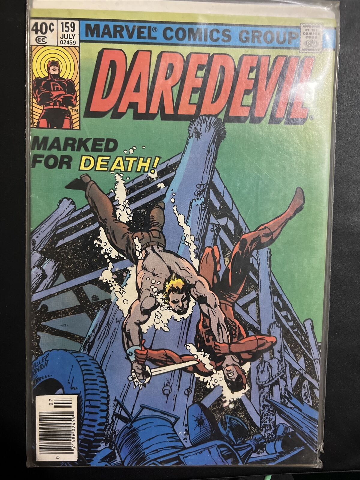 DAREDEVIL #159 1979 MARVEL KEY CLASSIC BULLSEYE COVER by FRANK MILLER NM