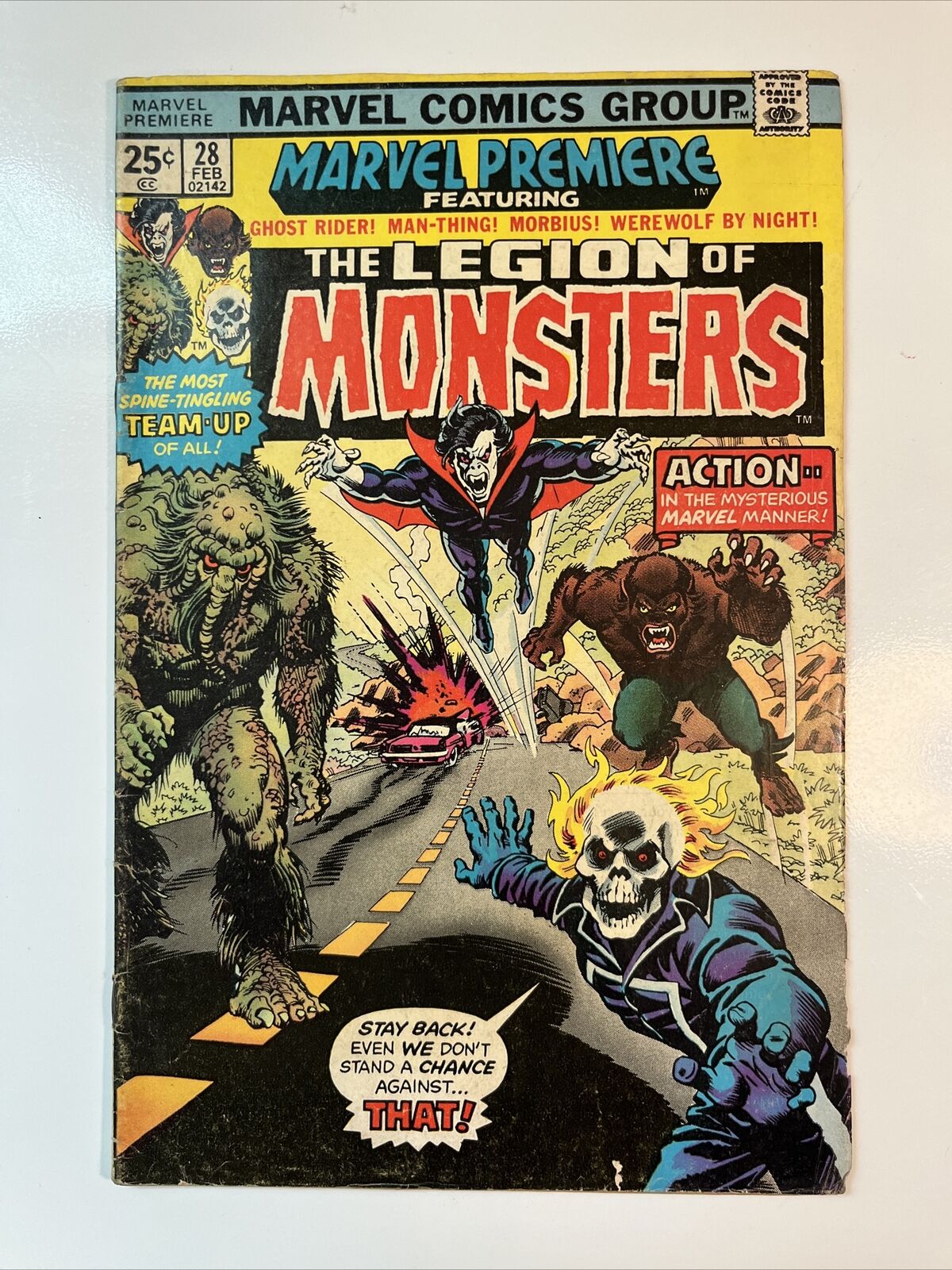 Marvel Premiere 28 1st Appearance of The Legion of Monsters Key Issue