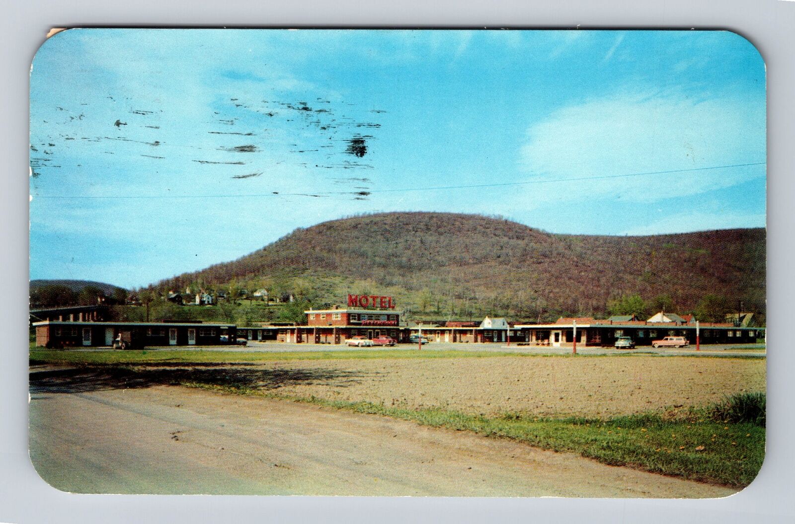 Corning NY-New York, Centerway Motel, Advertising Antique Vintage c1956 Postcard