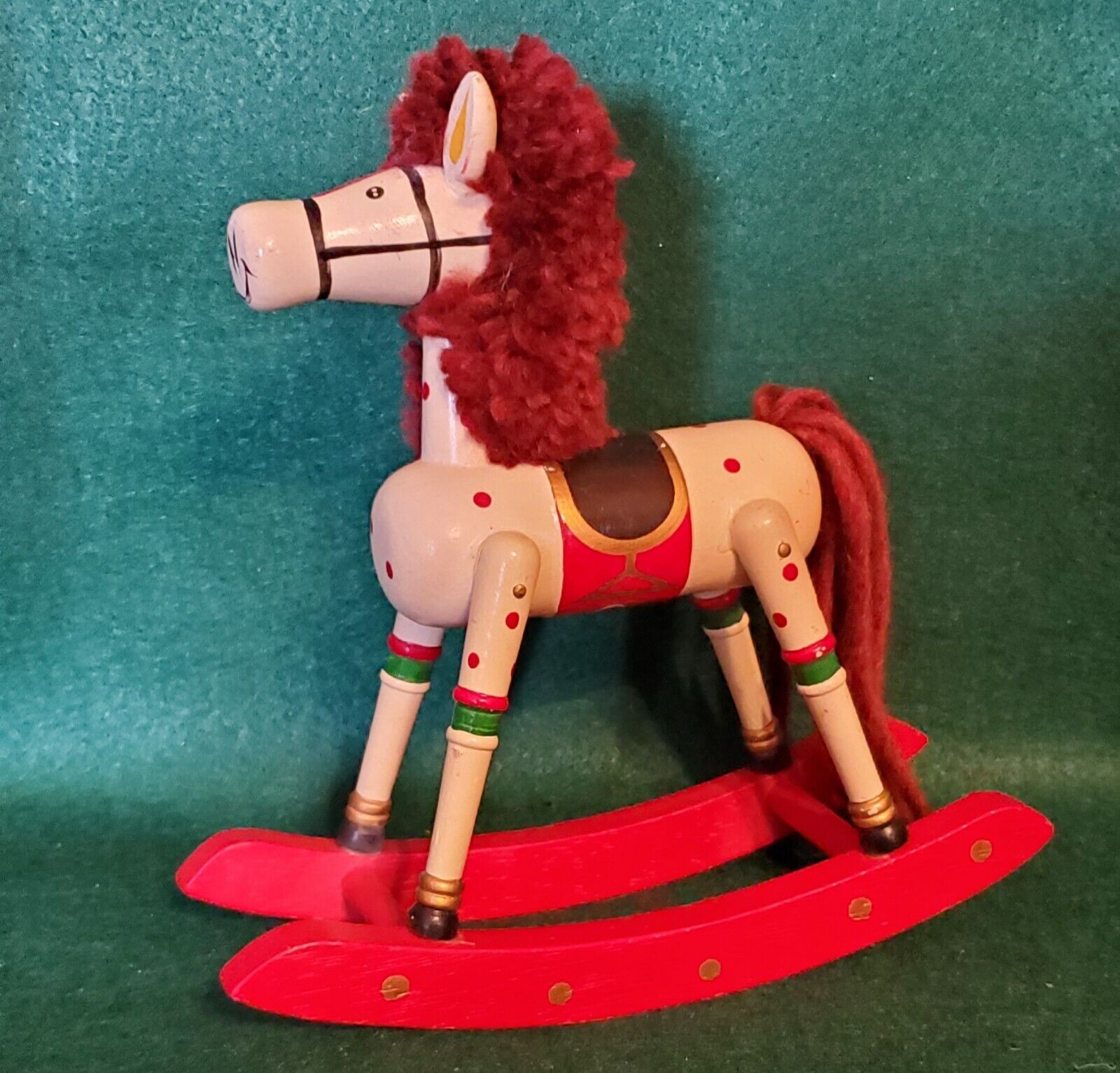 Vintage  RUSS  Berrie & Co 7 Inch Rocking Horse