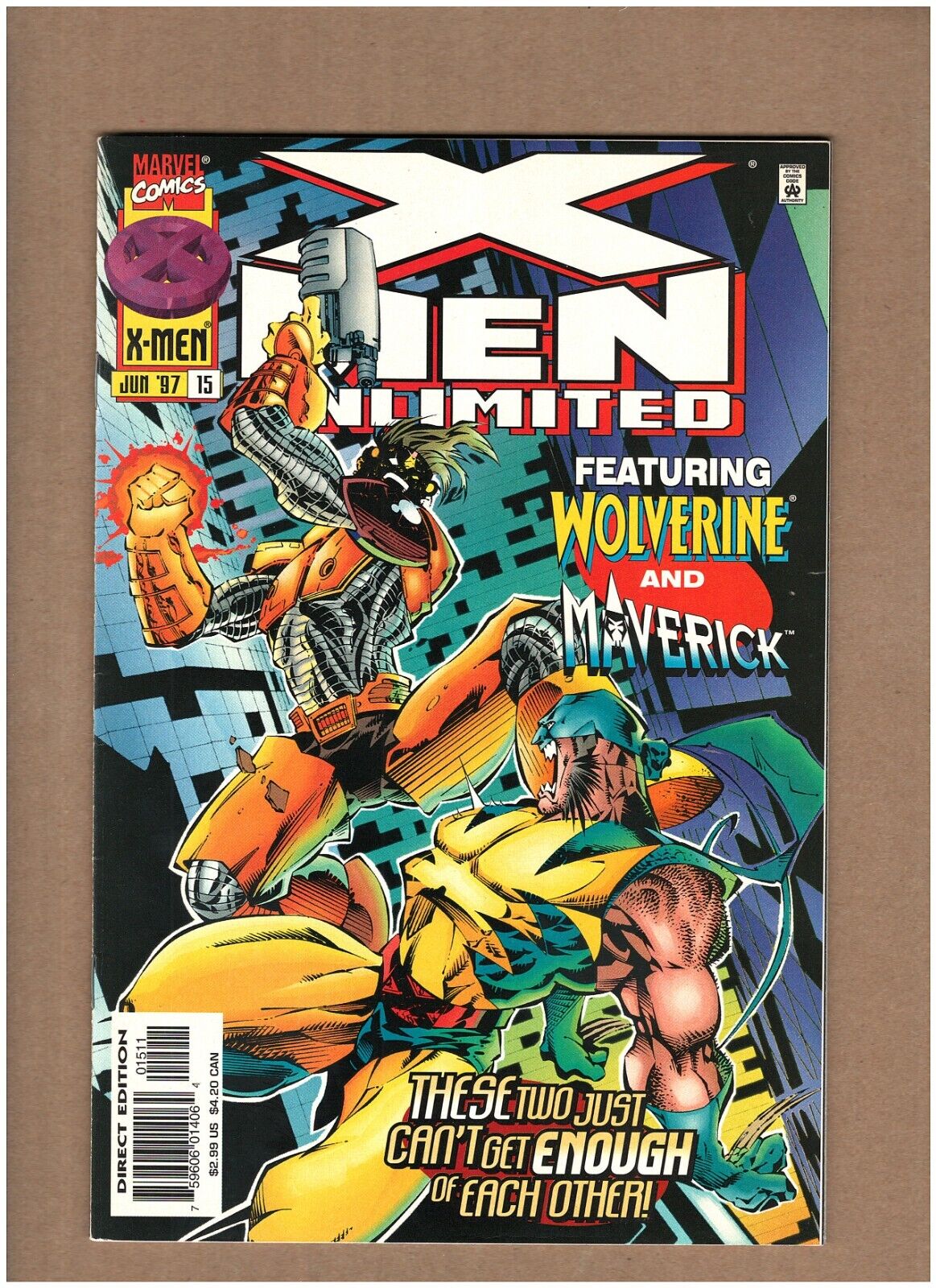X-Men Unlimited #15 Marvel Comics 1997 Maverick & Wolverine NM- 9.2