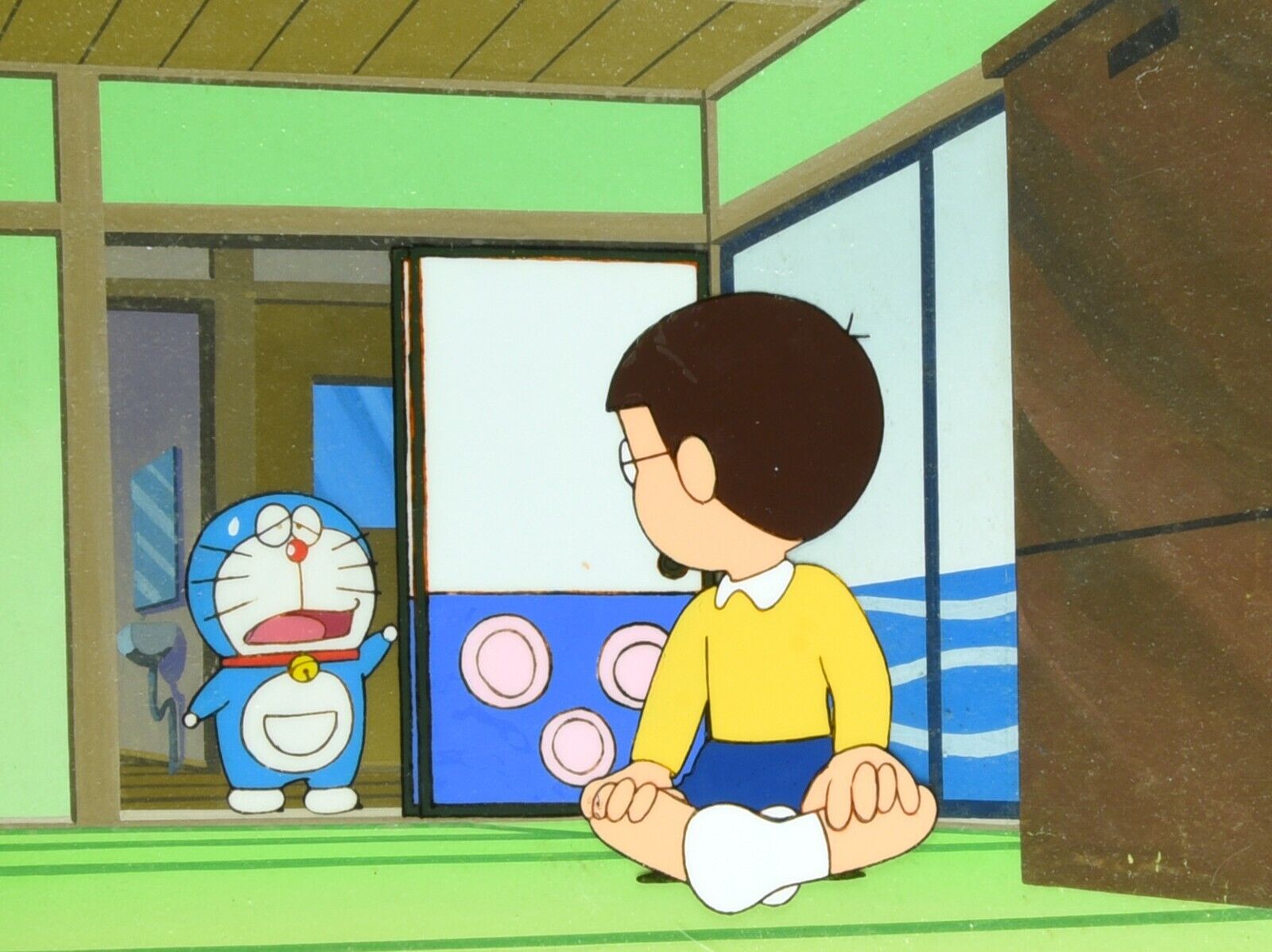 Doraemon Fujiko Art Key Master Setup Original Japanese Animation Production Cel