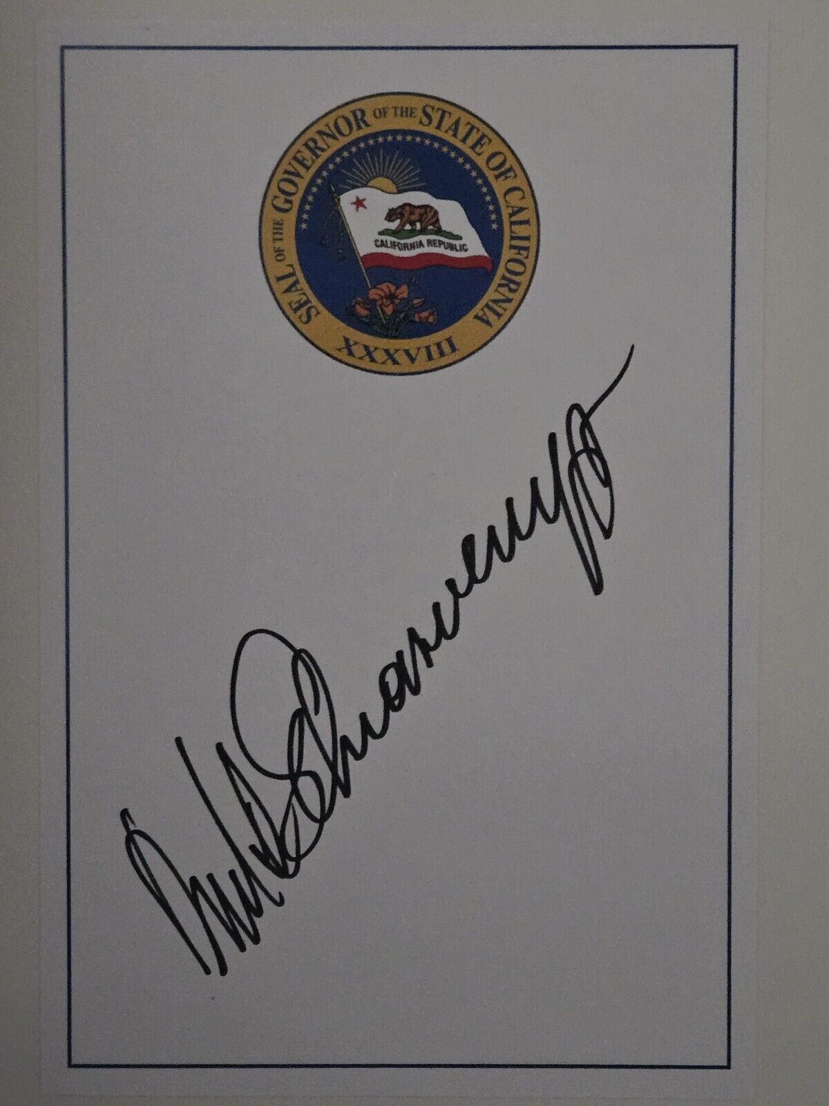 Arnold Schwarzenegger Autographed Hand Signed Be Useful Book Governor's Edition