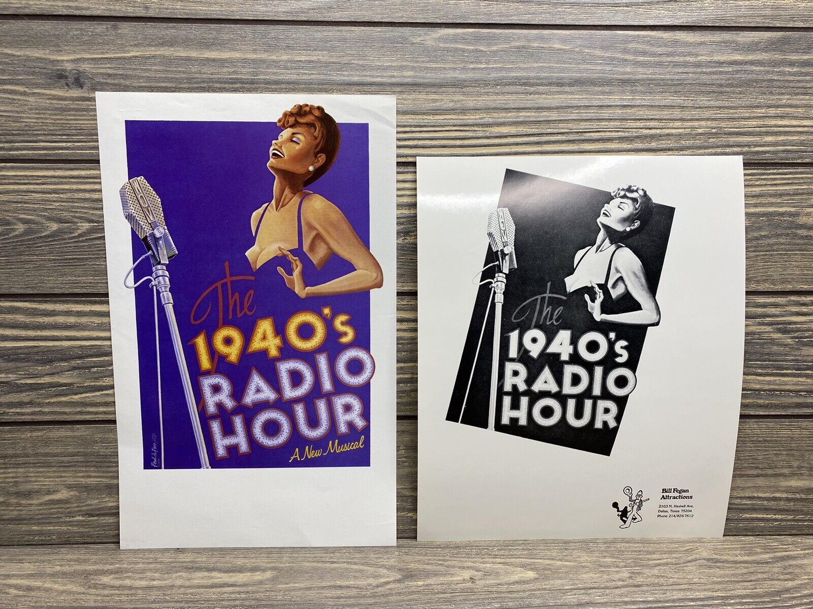 Vintage The 1940s Radio Show 8x10 Press Release Photo Bill Fegan Attractions 