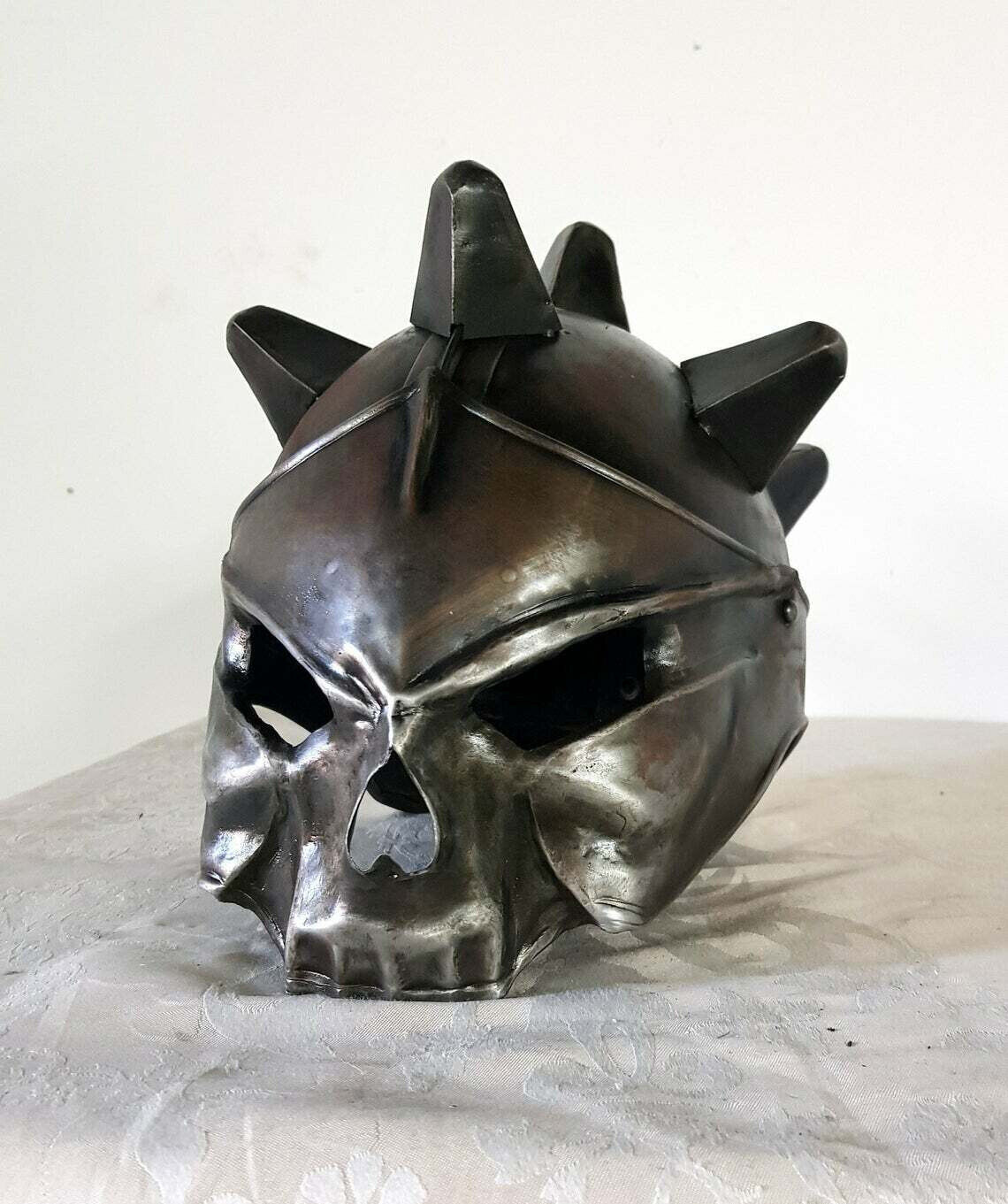 Blackened 18 Gauge Steel Medieval Punkhead LOTR Helmet