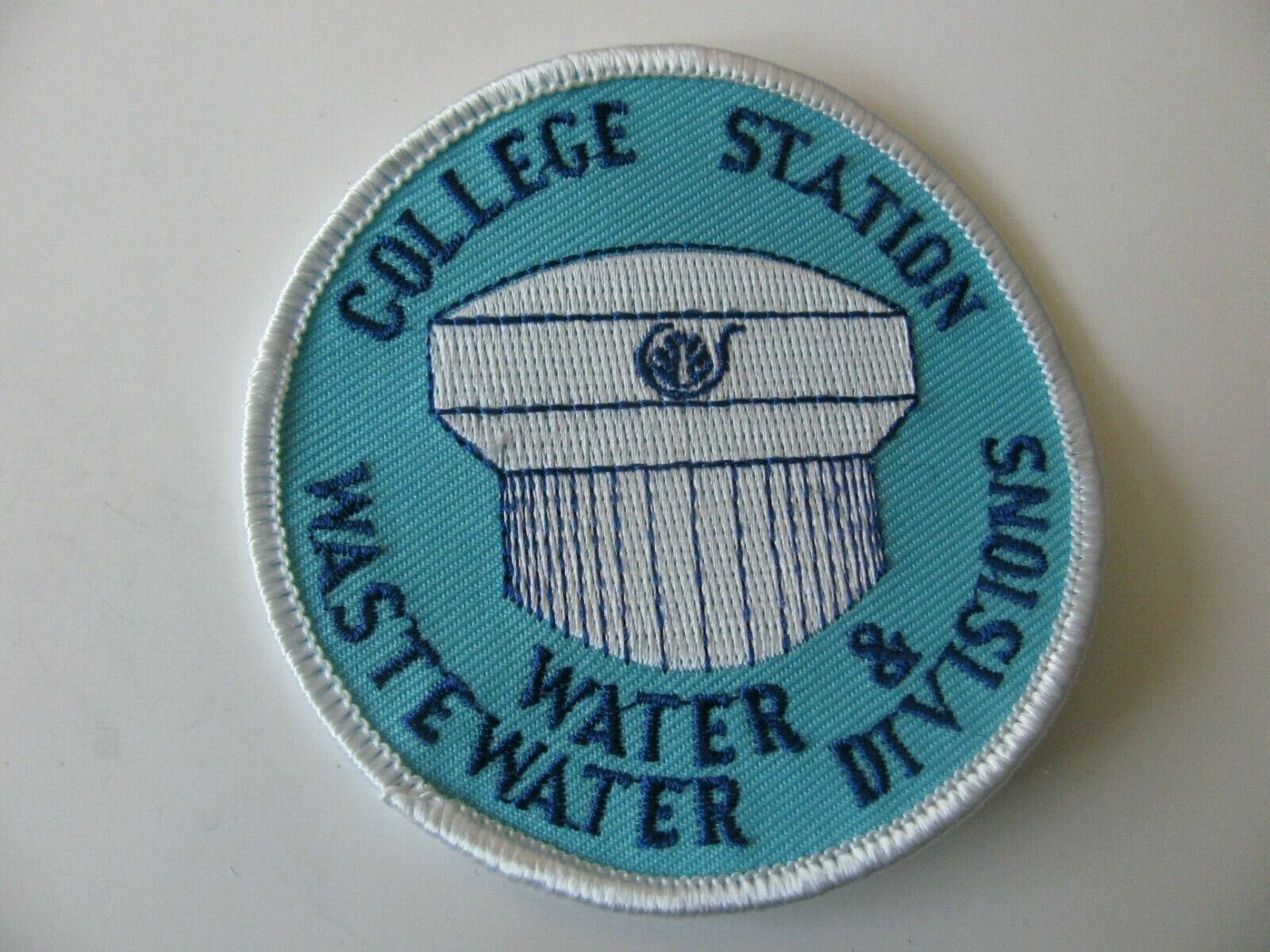 College Station  Texas TX  Water Wastewater Divisions Patch Iron On 3” Rare Logo
