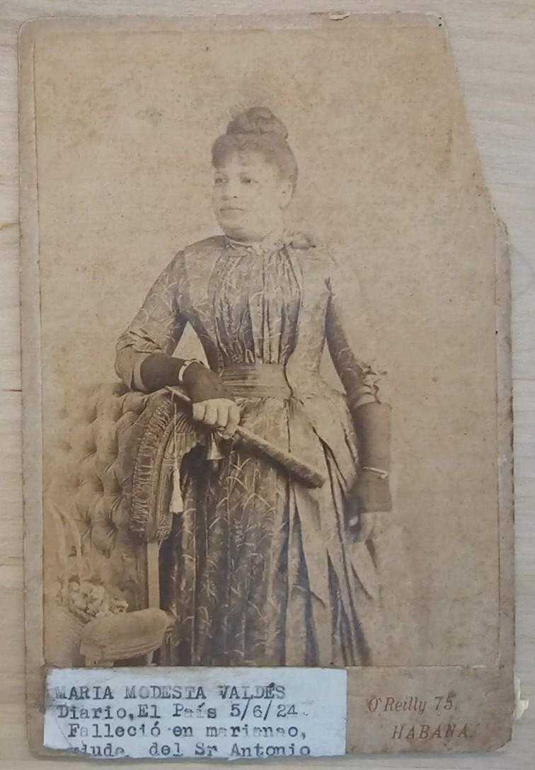 SPAN AM WAR ERA CUBAN HIGH SOCIETY LADY STUDIO CABINET 1890s ORIG PHOTO 659