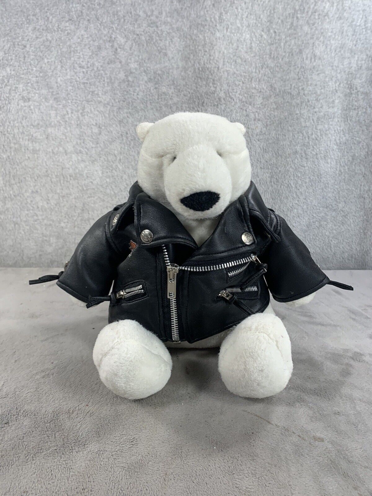 Polar Bear Plush Harley Davidson Stuffed Toy