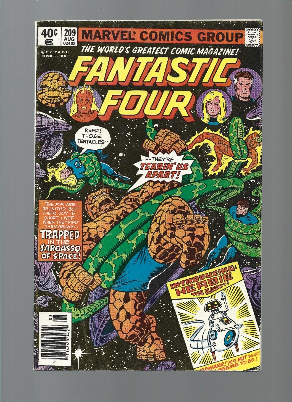 Fantastic Four #209 first appearance HERBIE the Robot