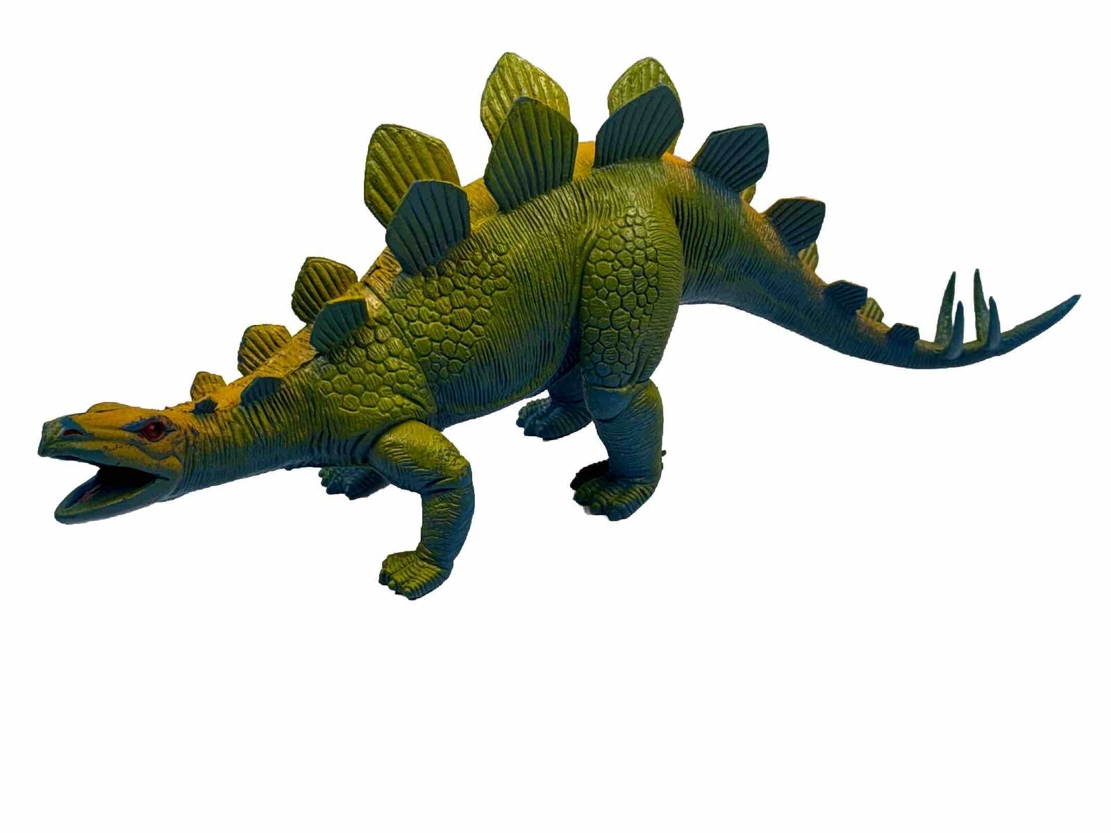 Vintage Dor Mei Stegosaurus Rex Dinosaur hard plastic toy figure  16” Long