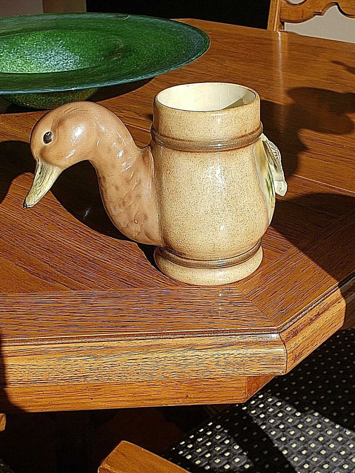 Lakewood Vintage 1984 Mallard Duck 3D Hand Painted Mug / Stein Coffee Cup Signed