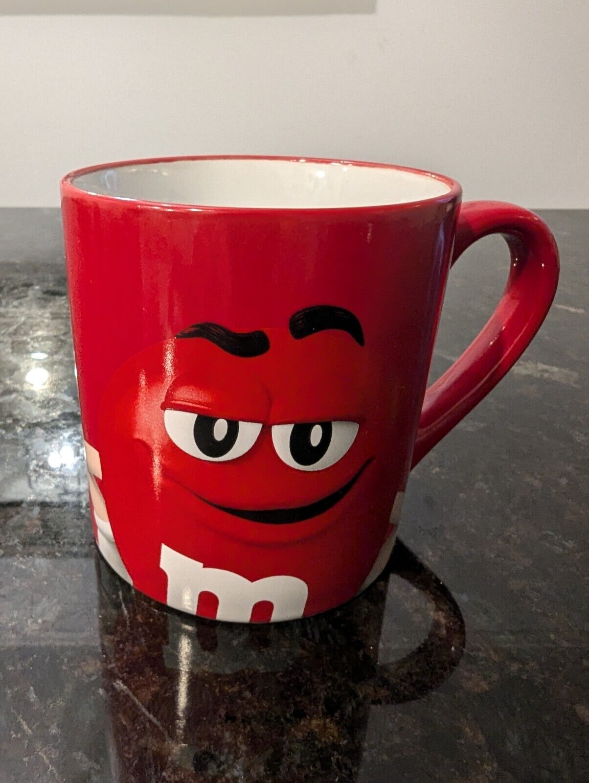 Red M&M Coffee Mug Cup • \