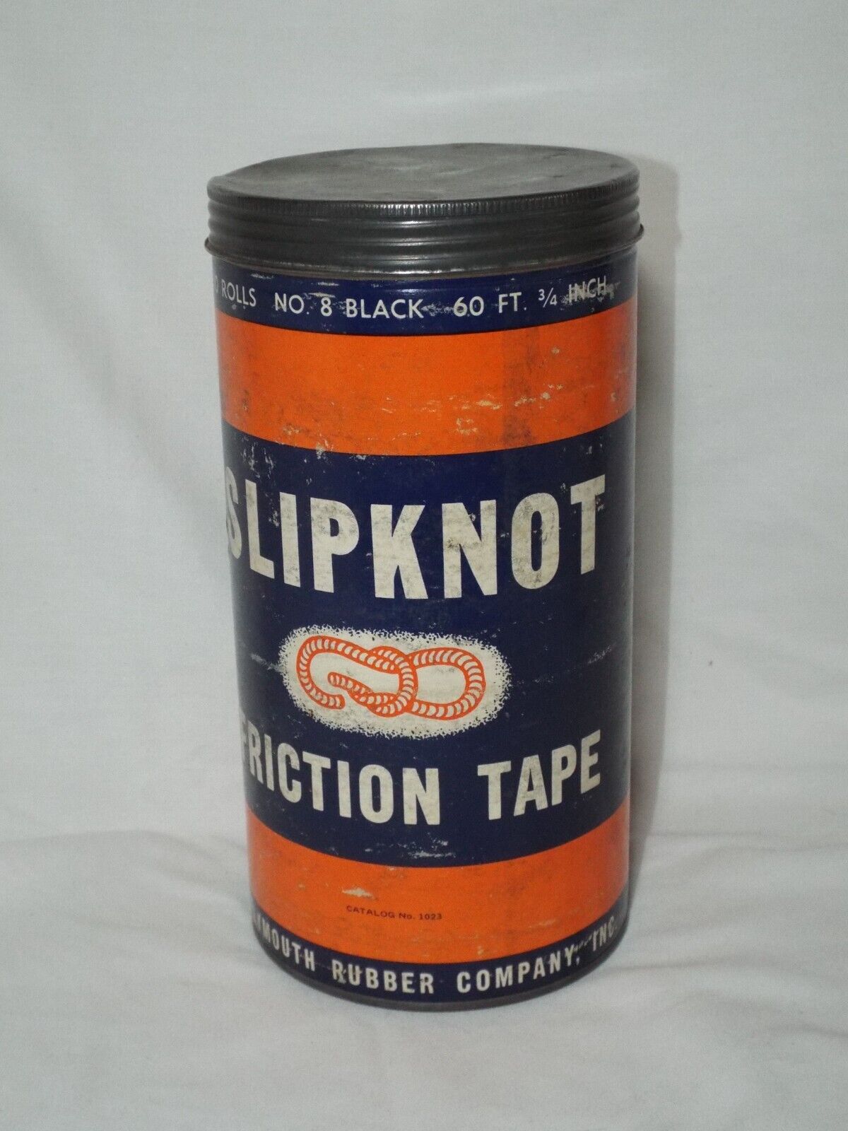 VTG Slipknot Friction Tape Tin w/10 Sealed Rolls Plymouth Rubber Canton Mass