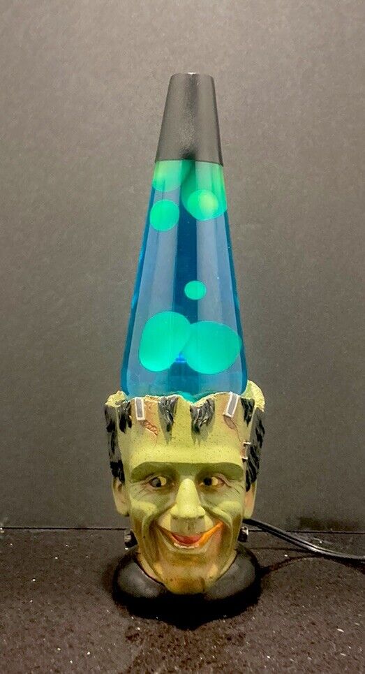 Custom Frankenstein Halloween Lava Lamp 3D Sculpted Halloween Rare Collectible