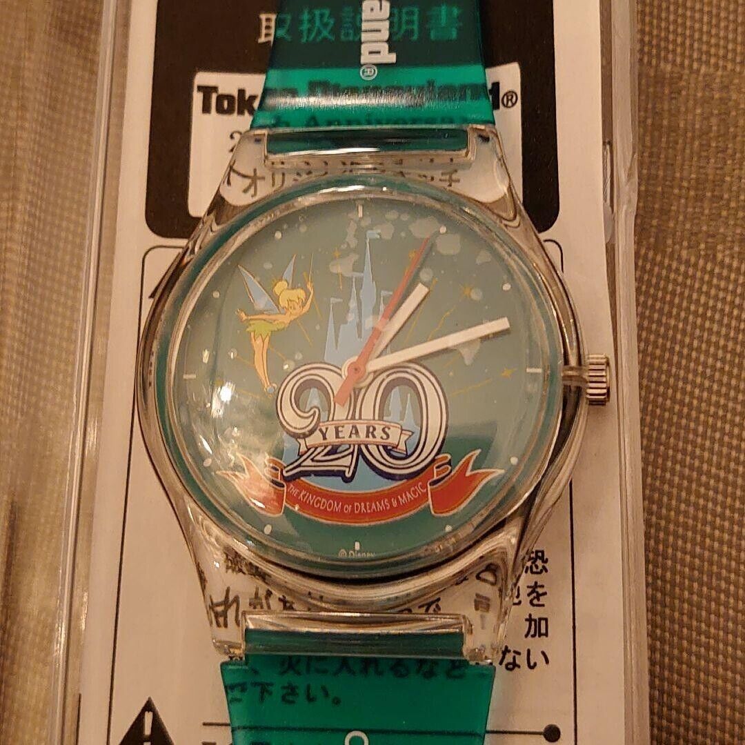 Tokyo Disneyland 20th Anniversary Wristwatch Unused Cute