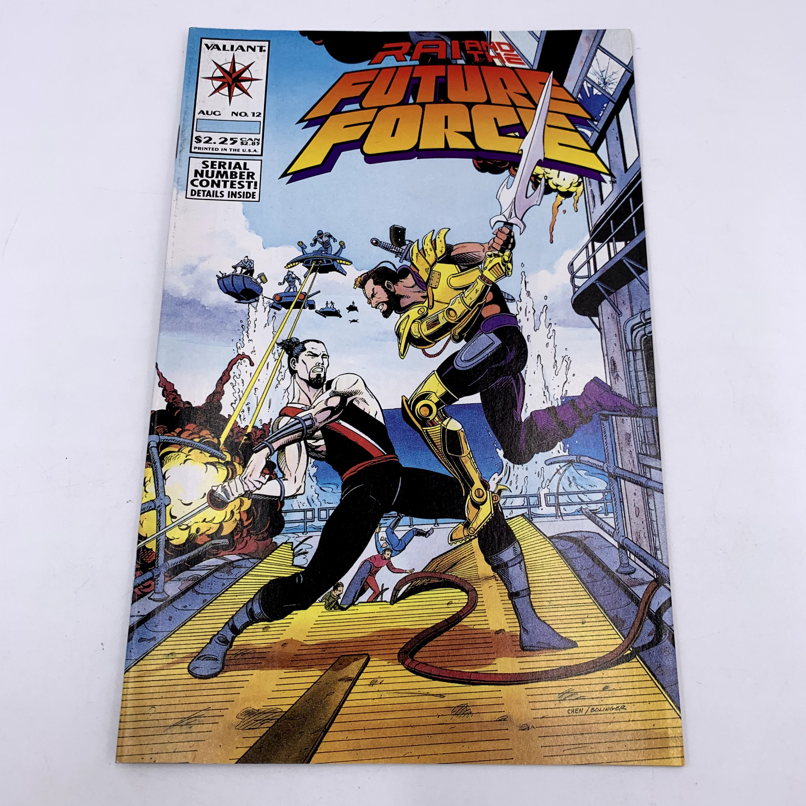 Rai (and the Future Force) #12 Aug. 1993 Valiant Comics Combine Ship Many Comics