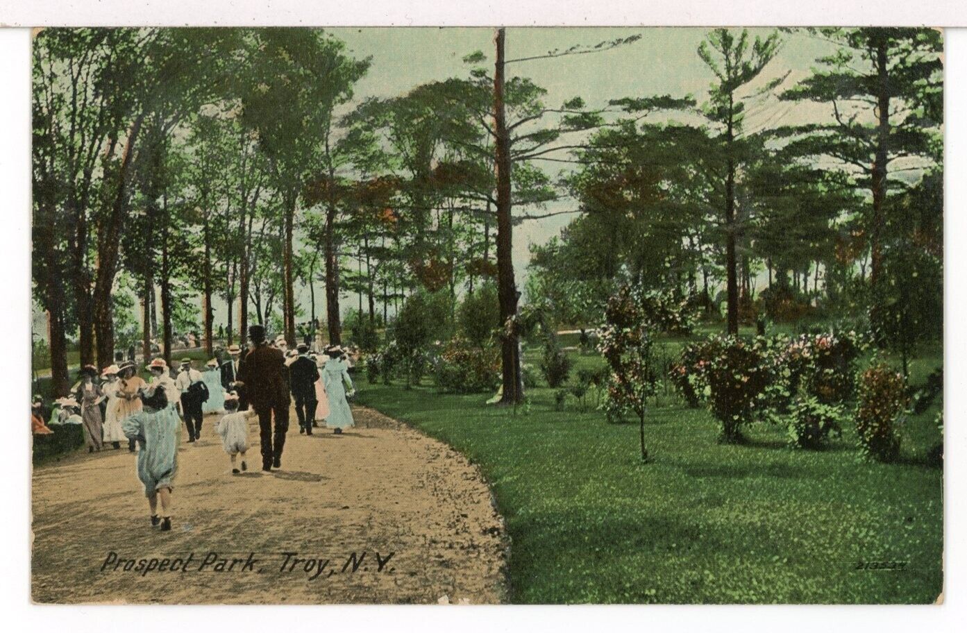 1911 - PROSPECT PARK, Troy, New York, a Leighton & Valentine Postcard